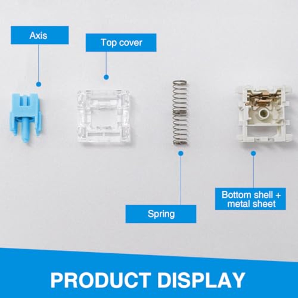 Keyboard Gaming Blue Switch - Confezione da 108 interruttori meccanici per