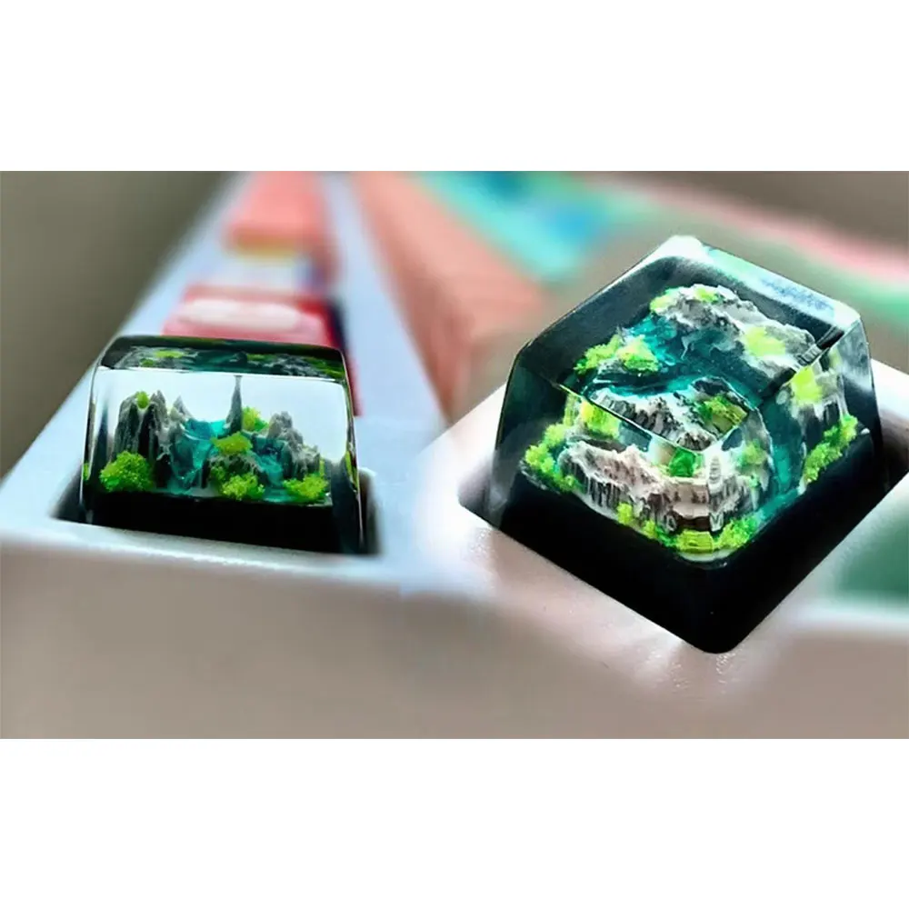 Gaming Keyboard No Rgb - Tasti in Resina RGB Mountain And