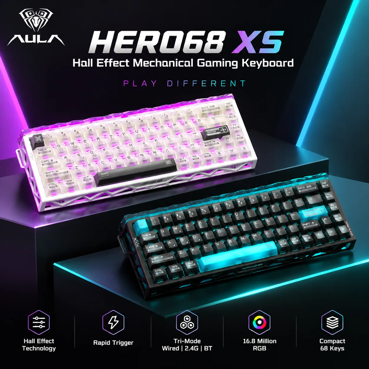 Tastiera da gioco wireless Aul - Gaming Keyboard Nearby recensione e prezzo