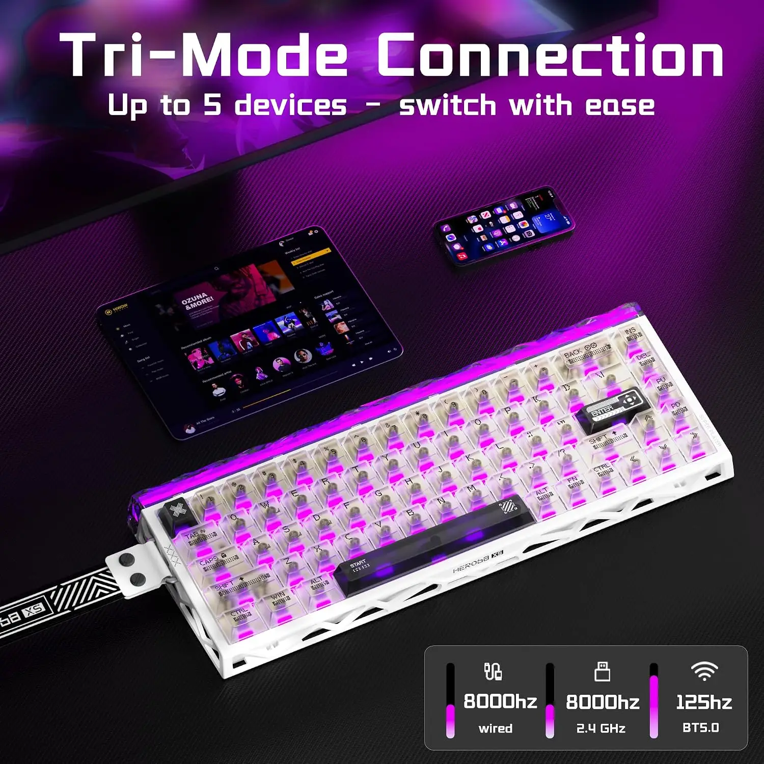 Tastiera da gioco wireless Aul - Gaming Keyboard Nearby recensione e prezzo