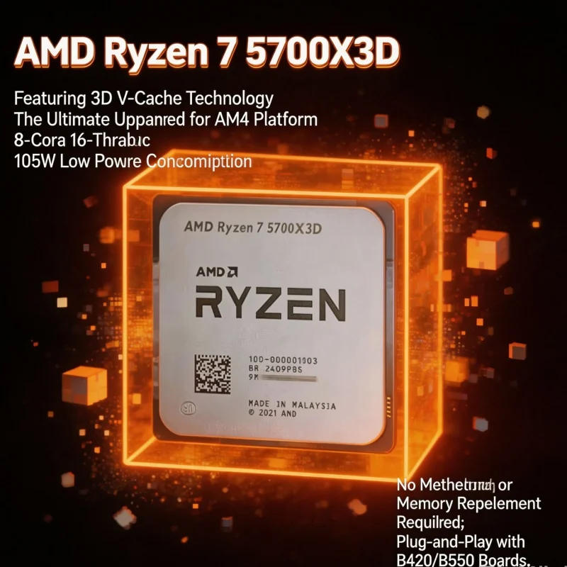 Nuovo AMD Ryzen 7 5700X3D R7 5 - Amd Cpu Ryzen 7 recensione e prezzo