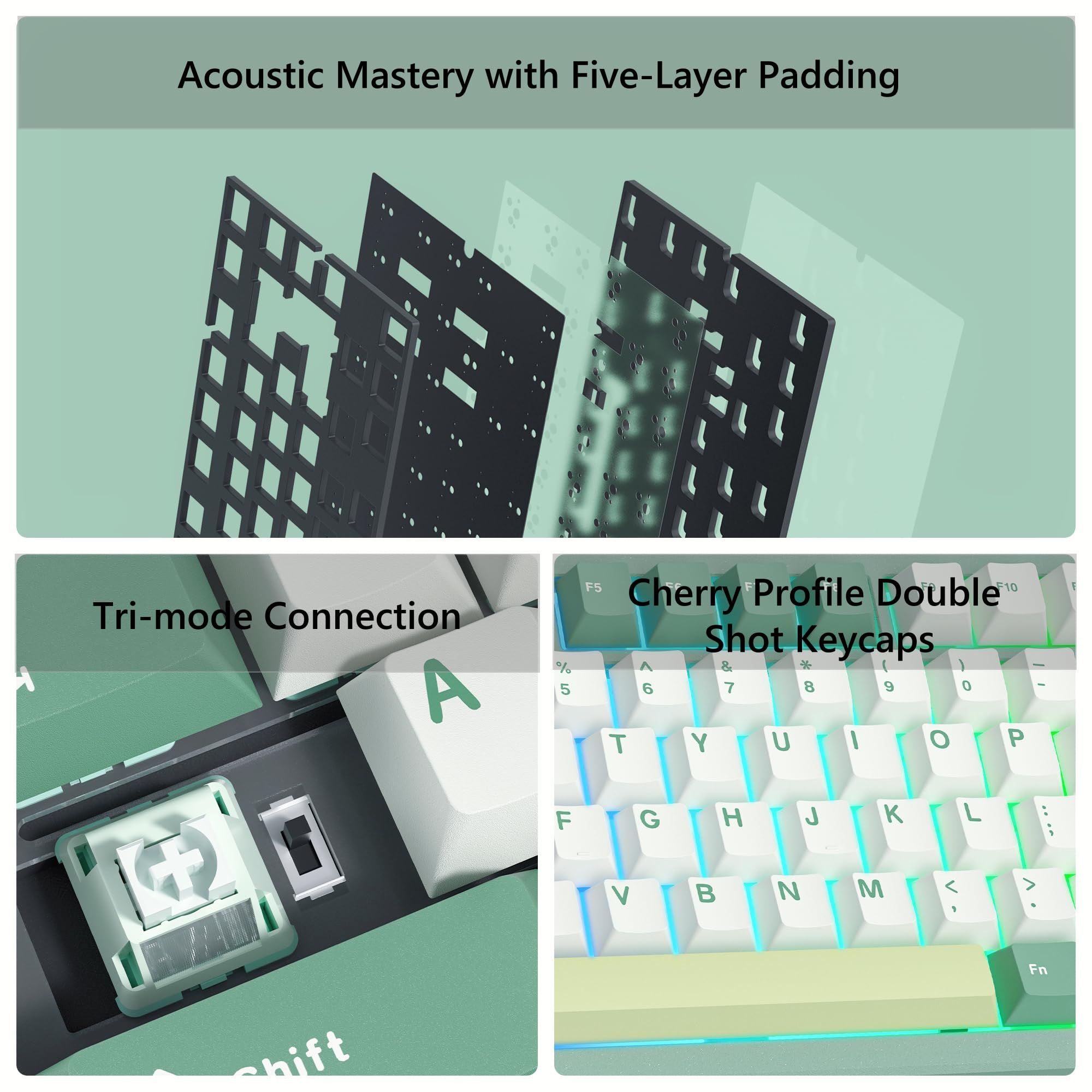 WOMIER SK75 Guarnizione per ta - Gaming Keyboard Hot Swappable recensione e prezzo