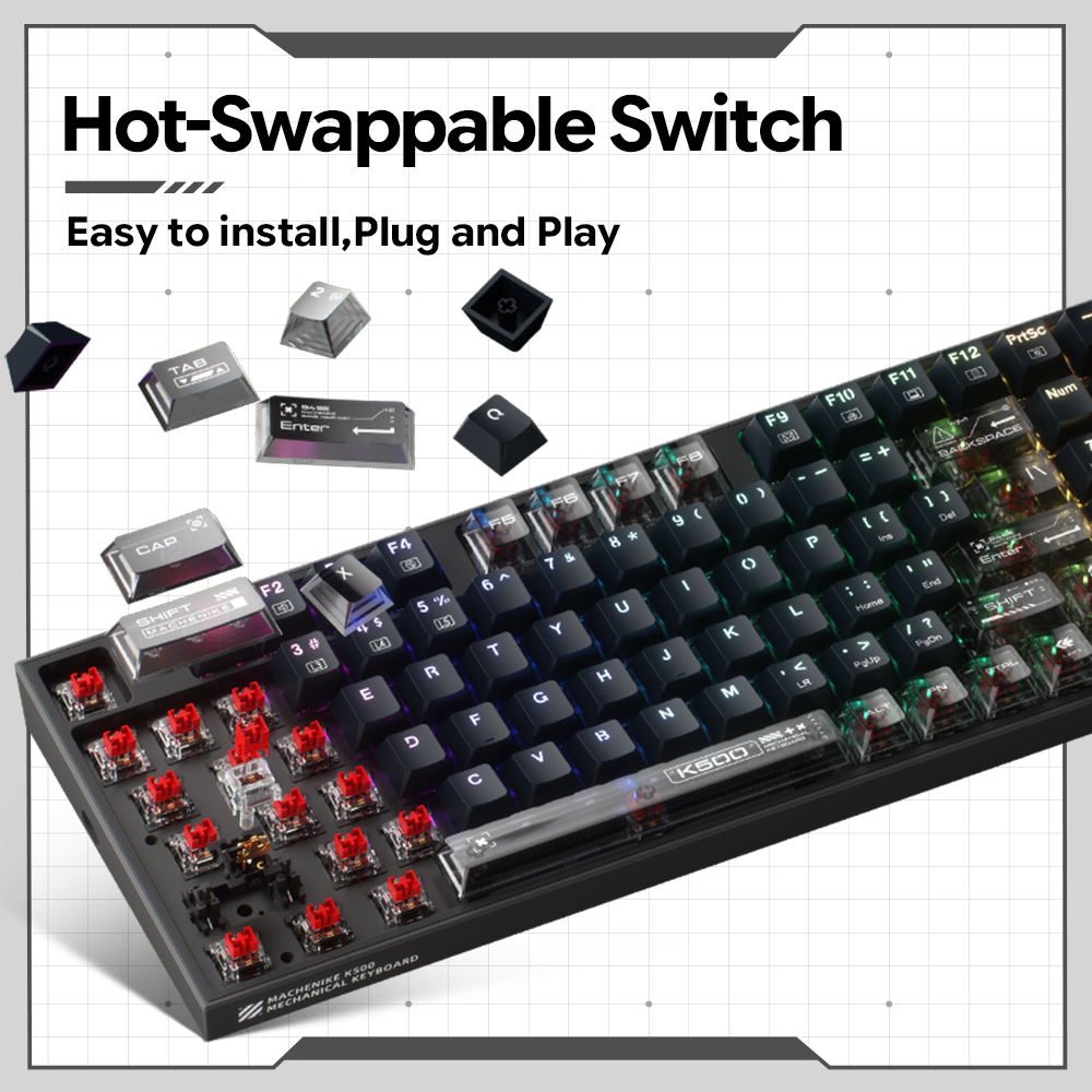 Tastiera Meccanica Cablata Mac - Gaming Keyboard Hot Swappable recensione e prezzo