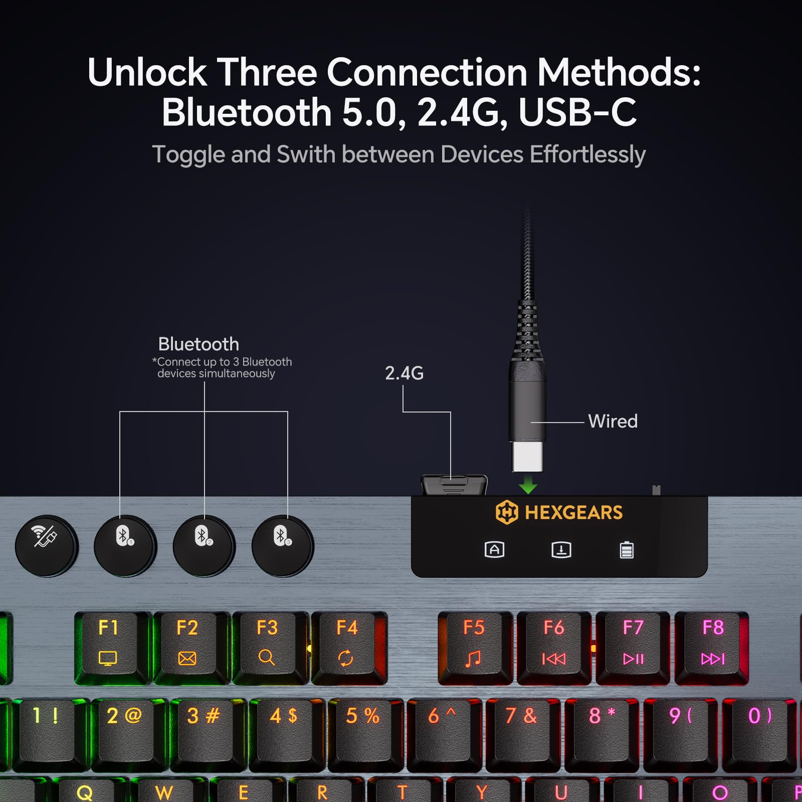 HEXGEARS A3 Tastiera meccanica - Gaming Keyboard Hot Swappable recensione e prezzo