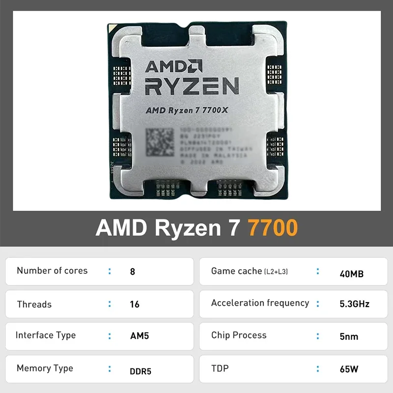 Processore AMD Ryzen 7 7700X A - Amd Cpu Ryzen 7 recensione e prezzo