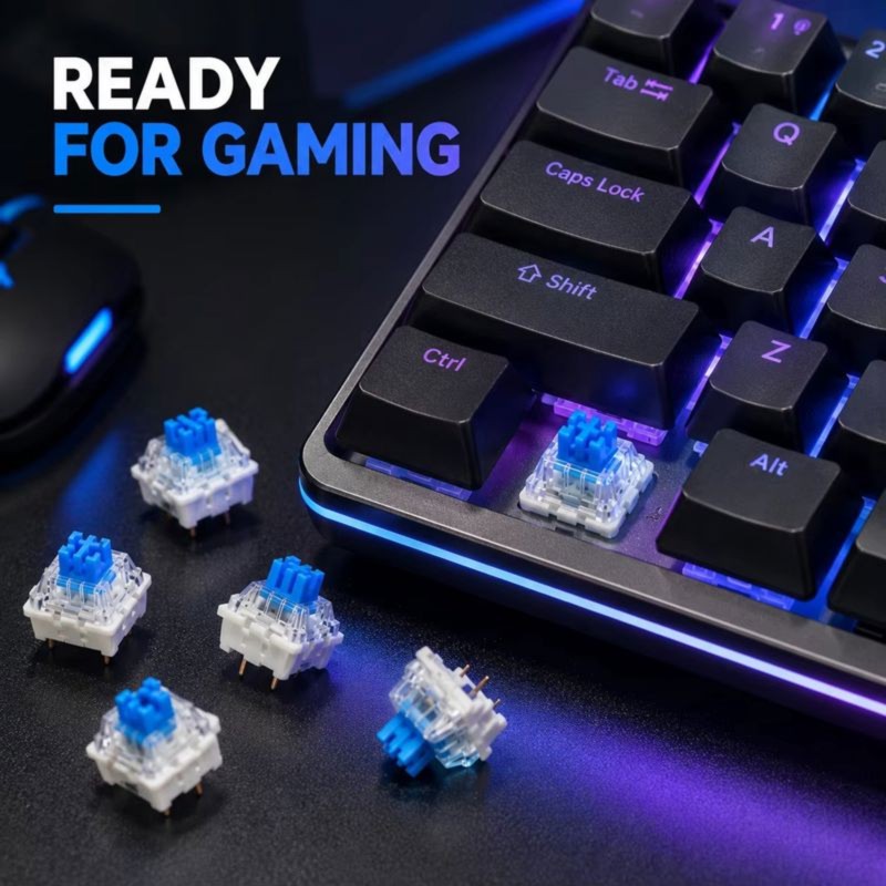 DT21 100 Pezzi Interruttori Me - Keyboard Gaming Blue Switch recensione e prezzo