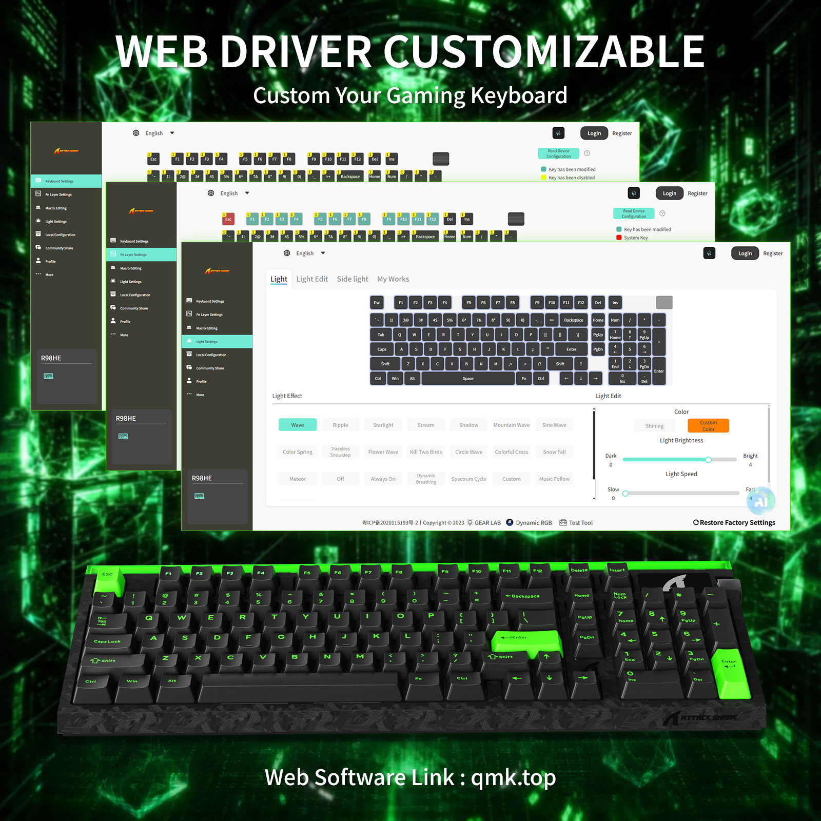 ATTACK SHARK R98 HE con Cavo C - Gaming Keyboard Hot Swappable recensione e prezzo